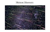 Meteor Showers. What's the Source of Meteor Showers? Comets