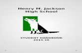 Henry M. Jackson High School STUDENT HANDBOOK 2015-16.