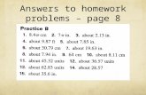 Answers to homework problems – page 8. Areas of Circles and Sectors.