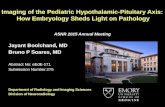 Imaging of the Pediatric Hypothalamic-Pituitary Axis: How Embryology Sheds Light on Pathology ASNR 2015 Annual Meeting Jayant Boolchand, MD Bruno P Soares,
