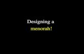 Designing a menorah!. Today we will make a menorah!