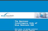 The Business Intelligence Side of Blue Mountain RAM Bill Lucas, IT Systems Architect and Senior Software Engineer.