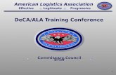Effective Legitimate Progressive American Logistics Association 1 DeCA/ALA Training Conference Commissary Council Brief.