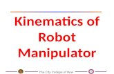 Kinematics of Robot Manipulator 1. Examples of Kinematics Calculations Forward Forward kinematics Given joint variables End-effector position and orientation,