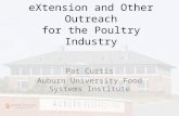 EXtension and Other Outreach for the Poultry Industry Pat Curtis Auburn University Food Systems Institute.
