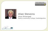 Alan Stevens Vice Principal Sawtry Community College, Cambridgeshire.