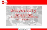 University Housing living and learning on campus
