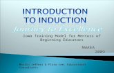 NWAEA 2009 Iowa Training Model for Mentors of Beginning Educators Marlin Jeffers & Flora Lee, Educational Consultants.