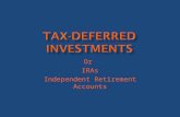 Or IRAs Independent Retirement Accounts.  Capital Gains are taxes on earnings from investments  This is considered income.