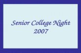 Senior College Night 2007. General IHA Guidelines Application Process and Tips How to submit an application IHA Style Letters of Recommendation Decision.