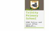 Holy Trinity Primary School SEND Policy and Local Offer 2015-16 September 2015.