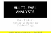 MULTILEVEL ANALYSIS Kate Pickett Senior Lecturer in Epidemiology SUMBER: 20Analysis.pptUniversity of York.