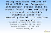 Using Perinatal Periods of Risk (PPOR) and Geographic Information System (GIS) to assess feto-infant mortality rates and to identify strategic areas for.