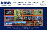 Greg Mascioli – Mobile Maintenance Thursday, October 01, 2015 Equipment Visibility Presentation.