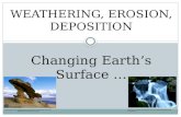 WEATHERING, EROSION, DEPOSITION Changing Earth’s Surface …  athering_rock2.jpg.