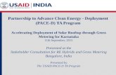 Partnership to Advance Clean Energy - Deployment (PACE-D) TA Program Accelerating Deployment of Solar Rooftop through Gross Metering for Karnataka 11th.