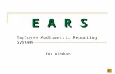 E A R S Employee Audiometric Reporting System For Windows.