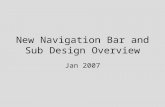New Navigation Bar and Sub Design Overview Jan 2007.
