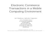 Presentation at Stafford Univ., 13.11..2000 Electronic Commerce Transactions in Mobile Compuring Environment by Prof. Dr. JARI VEIJALAINEN 1 Jari Veijalainen,