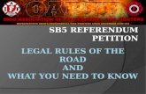 SB5 REFERENDUM PETITION. Who Can Circulate? Ohio association of professional fire fighters ___________________________________________________________________________.