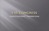 Constitutional Foundations.  The Framers were versed in the ancient Greek and Roman philosophical texts (Aristotle, Plato, etc.)  The Framers were strongly.