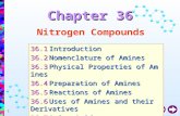 New Way Chemistry for Hong Kong A-Level Book 3B1 Nitrogen Compounds 36.1Introduction 36.2Nomenclature of Amines 36.3Physical Properties of Amines 36.4Preparation.