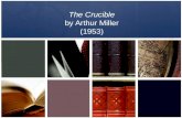 The Crucible by Arthur Miller (1953). Arthur Miller Married to Marilyn Monroe for a short time During the “Red Scare,” HUAC (House Un- American Activities.