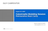 Catastrophe Modeling Session Reinsurance Boot Camp August 10, 2009 Aleeza Cooperman Serafin Guy Carpenter & Co, LLC.