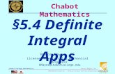 BMayer@ChabotCollege.edu MTH15_Lec-25_sec_5-4_Definite_Integral_Apps.pptx 1 Bruce Mayer, PE Chabot College Mathematics Bruce Mayer, PE Licensed Electrical.