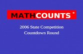 MATHCOUNTS 2006 State Competition Countdown Round ïƒ¢