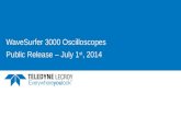 WaveSurfer 3000 Oscilloscopes Public Release – July 1 st, 2014.