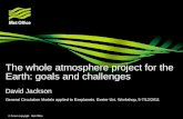 © Crown copyright Met Office The whole atmosphere project for the Earth: goals and challenges David Jackson General Circulation Models applied to Exoplanets.