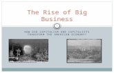 HOW DID CAPITALISM AND CAPITALISTS TRANSFORM THE AMERICAN ECONOMY? The Rise of Big Business 1.
