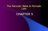 The Periodic Table & Periodic Law CHAPTER 5 The Periodic Table Continued  In 1872, Dmitri Mendeleev developed the first periodic table based on increasing.