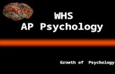 WHS AP Psychology Growth of Psychology. I CAN zTrace the growth of psychology.