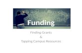 Funding Finding Grants & Tapping Campus Resources.