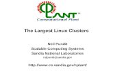 The Largest Linux Clusters Neil Pundit Scalable Computing Systems Sandia National Laboratories ndpundi@sandia.gov  TM.