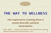ARETE ONLUS – Advocacy Association for the Empowerment of People suffering from Mood and Anxiety Disorders - Italy 1 THE WAY TO WELLNESS The experience.