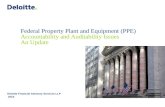 Federal Property Plant and Equipment (PPE) Accountability and Auditability Issues An Update Deloitte Financial Advisory Services LLP 2010.