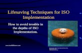 Lifesaving Techniques for ISO Implementation How to avoid trouble in the depths of ISO Implementation.  Photograph© 1985 George Siede.