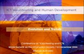 ICT Volunteering and Human Development Evolution and Trends Conference on Volunteering and ICTs World Summit on the Information Society 7-8 December 2003.