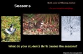 Seasons What do your students think causes the seasons?  By the Lunar and Planetary Institute For use in teacher workshops.