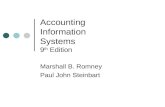 Accounting Information Systems 9 th Edition Marshall B. Romney Paul John Steinbart.