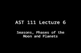 AST 111 Lecture 6 Seasons, Phases of the Moon and Planets.