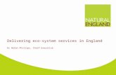 Delivering eco-system services in England Dr Helen Phillips, Chief Executive.