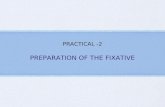 PRACTICAL -2 PREPARATION OF THE FIXATIVE. HISTOLOGICAL FIXATIVES.