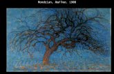 Mondrian, Red Tree, 1908. Mondrian, Grey Tree, 1911.