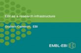 EBI as a research infrastructure Graham Cameron, EBI.