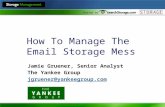 Hosted by How To Manage The Email Storage Mess Jamie Gruener, Senior Analyst The Yankee Group jgruener@yankeegroup.com.