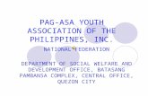 PAG-ASA YOUTH ASSOCIATION OF THE PHILIPPINES, INC. NATIONAL FEDERATION DEPARTMENT OF SOCIAL WELFARE AND DEVELOPMENT OFFICE, BATASANG PAMBANSA COMPLEX,